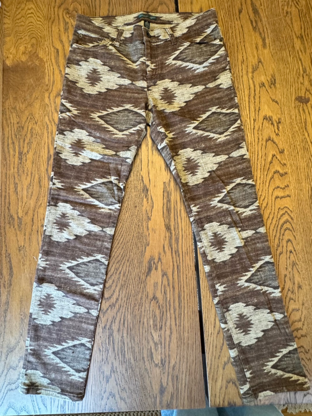 Lauren Ralph Lauren Pants Women's Size 8 Southwestern Aztec Tribal Western